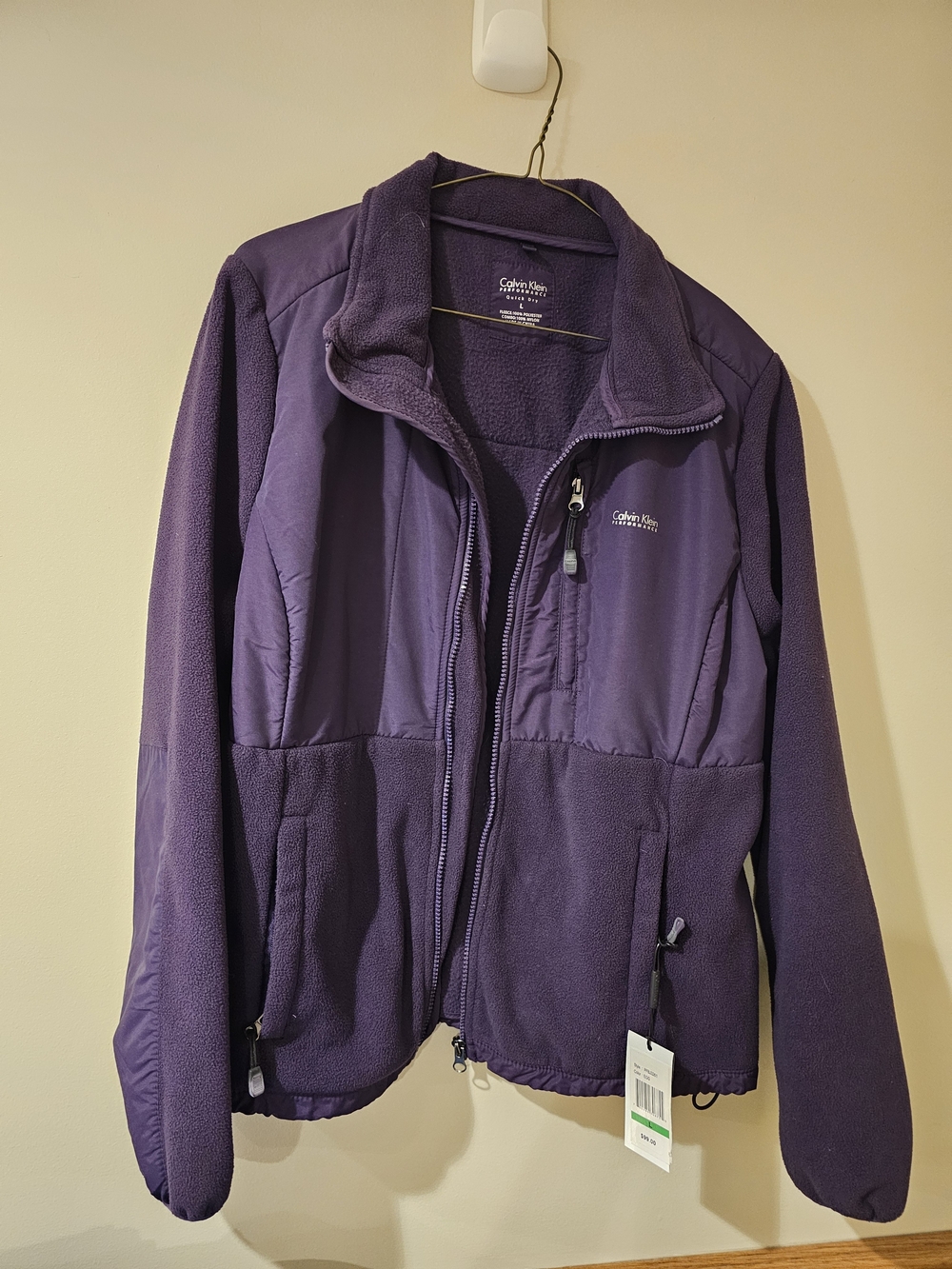 Calvin Klein Purple Utility Fleece Jacket